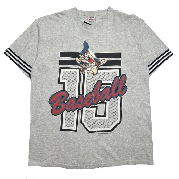 1996 Warner Bros. Taz Baseball Tee XL - Picture 1 of 7
